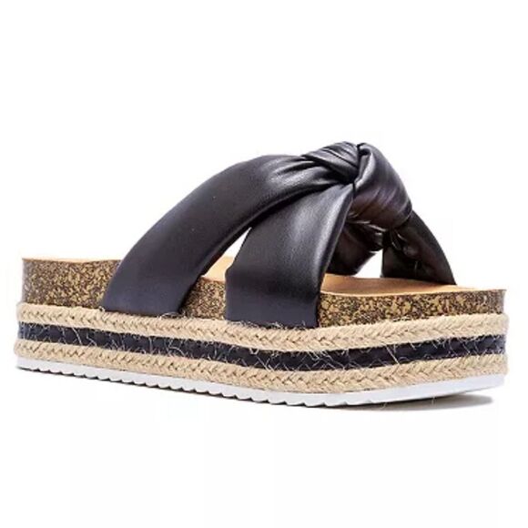 BRAND NEW QUPID CANCUN WOMEN'S PLASFORM SLIDE SANDALS - Picture 8 of 16